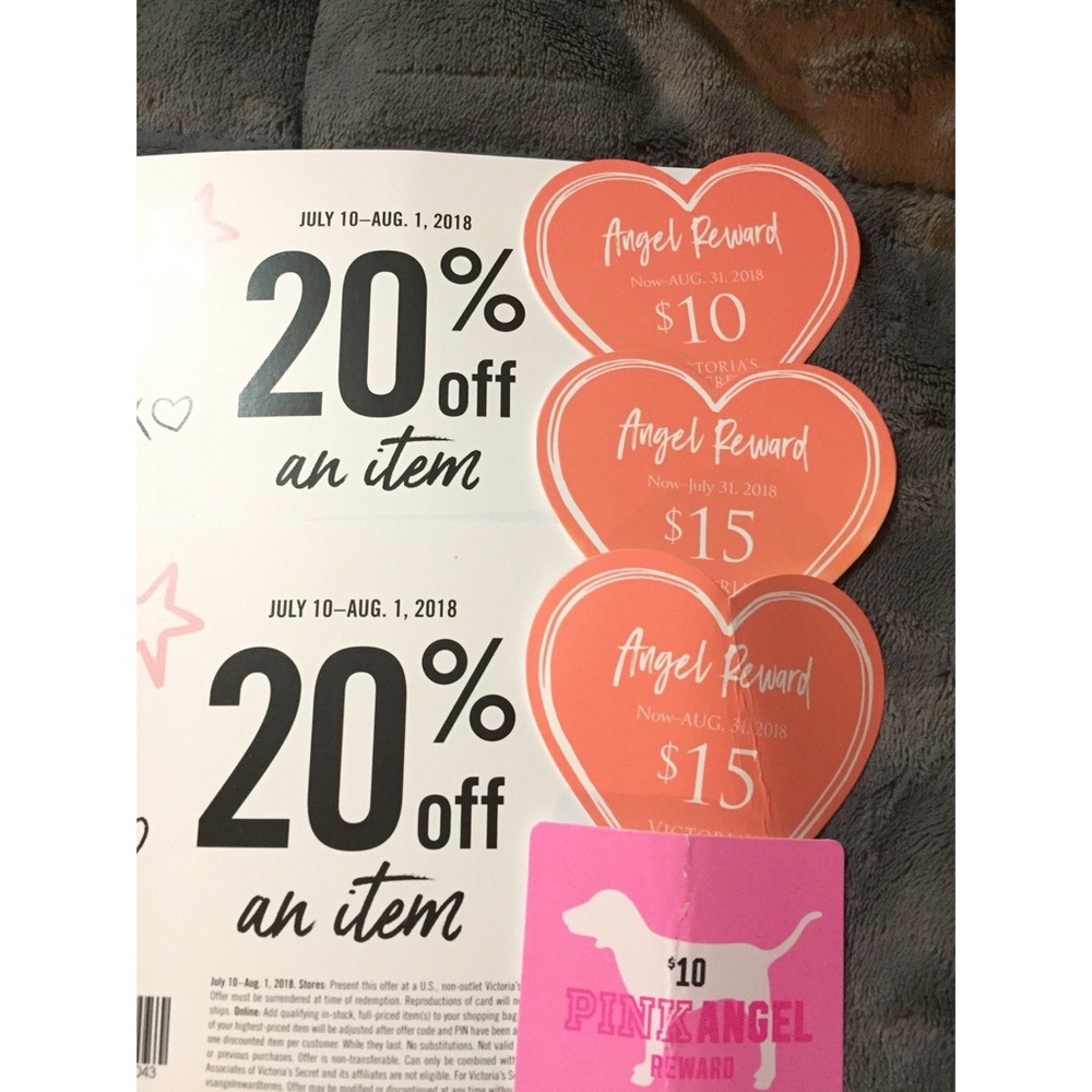 VS and Pink rewards